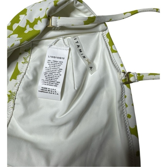 Vitamin A Rialto EcoRib Mila Luciana Bikini Set Large NWT - Picture 12 of 15